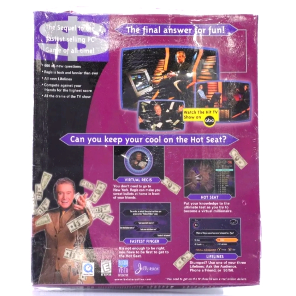 Brand New Who Wants to Be a Millionaire Big Box 2nd Edition (Windows/ Mac) 2000 - Picture 2 of 2